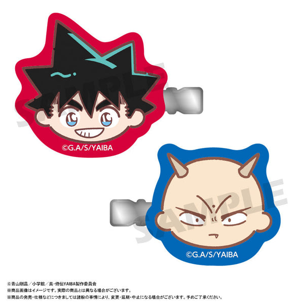 『真・侍伝YAIBA』ゆるころフェイス ヘアクリップセット A 鉄 刃&鬼丸 猛